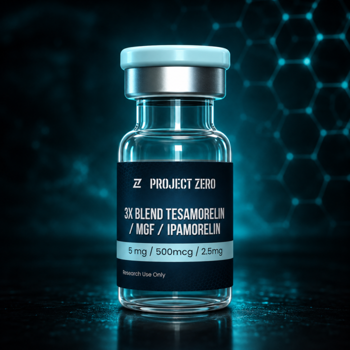 3X Blend Tesamorelin (5mg) / MGF (500mcg) / Ipamorelin (2.5mg)